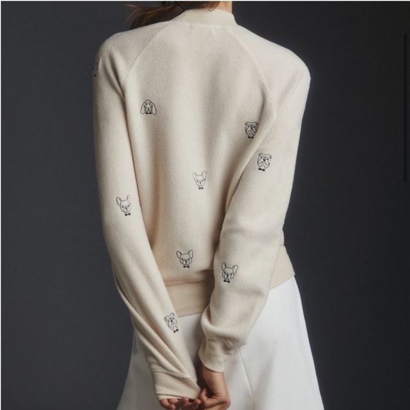 T.La Dog Embroidered Sweater from Anthropologie, S - Picture 2 of 5